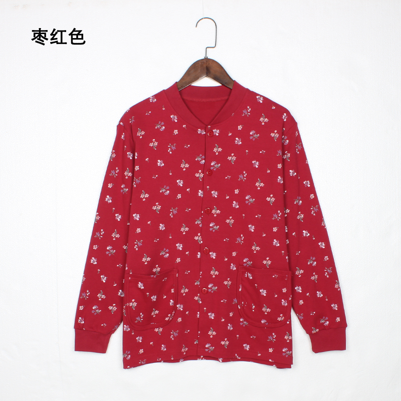 quần áo mùa thu womens già bông cardigan trung niên mất đang lớn chất béo trên cardigan oằn cardigan dài tay mẹ lót