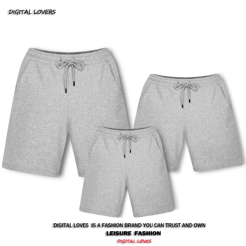 2019 Summer new lovers casual shorts elastic lecka cotton men and women sports pants pro-dress pure color 50% pants