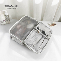 TIRAMISU cosmetic bag womens portable large-capacity high-end sense of business travel toiletry bag cosmetics storage bag