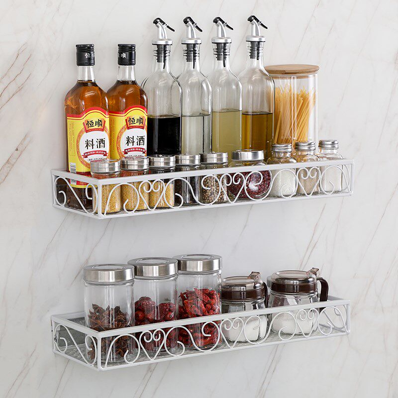 Wall Storage Kitchen Water Glass Glass Cup Shelf Shelving Wall Wall-mounted Cookware Wall Condiment Tripod
