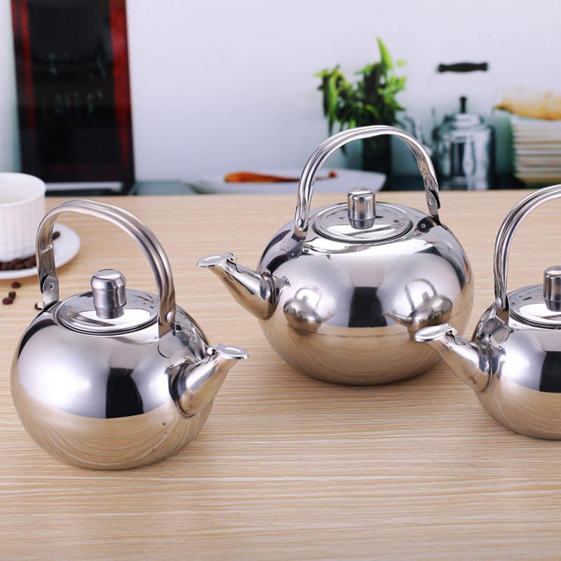 17 new stainless steel mini kettle small teapot thickened tea filter Shochu kettle Tea kettle Dining room hotel