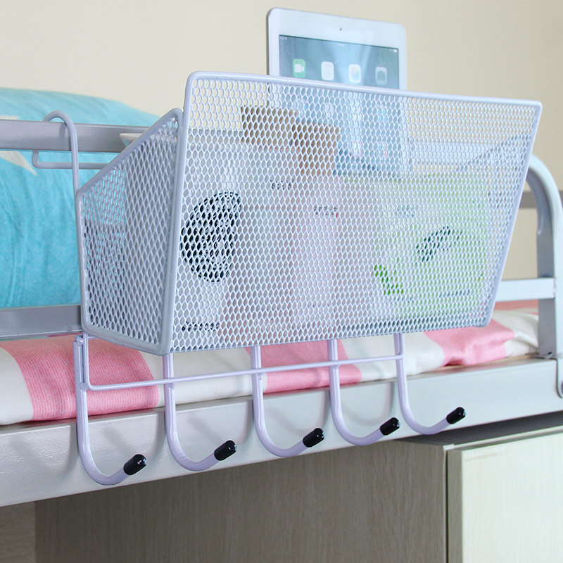 Bedside Containing Hanging Basket Dorm Room Bed Containing Basket Sleeping Room Bed Frame Oxford Cloth Shelf Containing Box Bag