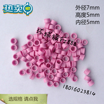 Textile porcelain eye abrasion resistant wire threading porcelain eye outer diameter 7 height 5 inner hole 5mm ceramic eye porcelain bead wire hole