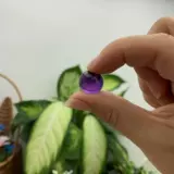 Натуральный аметист, свободные бусины 18 юаней, 2 круглые бусины, полуобработанные уругвайский аметист, ювелирные изделия «сделай сам», ручное ожерелье, аксессуары