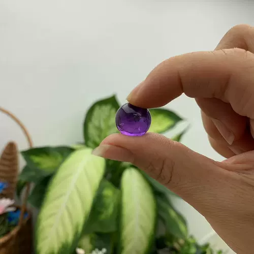 Натуральный аметист, свободные бусины 18 юаней, 2 круглые бусины, полуобработанные уругвайский аметист, ювелирные изделия «сделай сам», ручное ожерелье, аксессуары