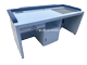 Shenzhen interrogation desk case handler area handling desk soft-wrapped table retention room collection intelligent integrated interrogation table ການ​ປັບ​ແຕ່ງ​ສີ​ເຫຼັກ​ອົບ