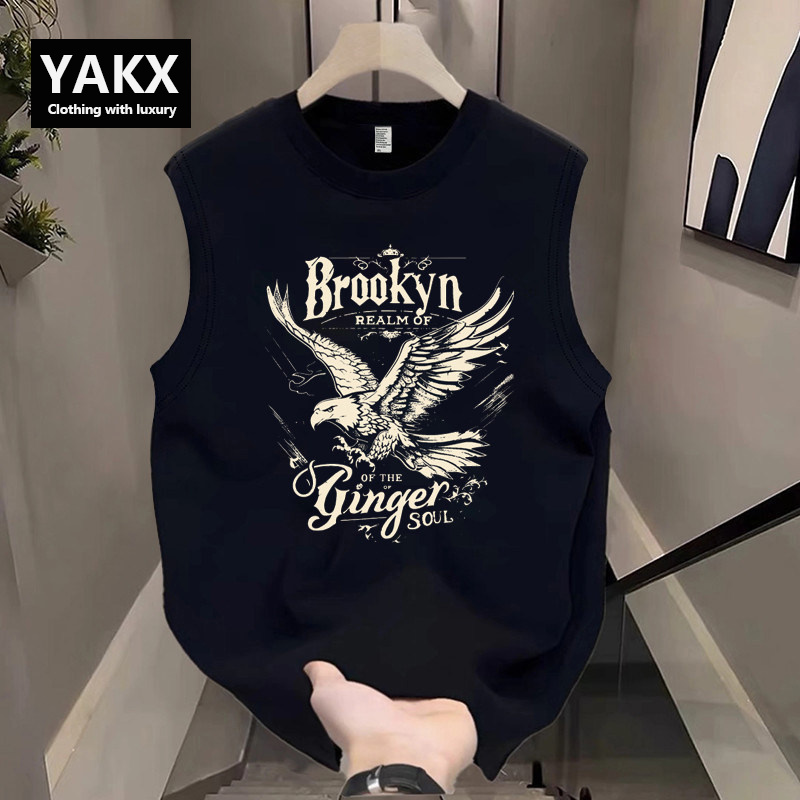 High-End Pure Cotton Vest for Men 2026 New Summer American Style Trendy Brand Sleeveless T-Shirt Sports Vest Top for Men High-End Pure Cotton Vest for Men 2026 New Summer American Style Trendy Brand Sleeveless T-Shirt Sports Vest Top for Men