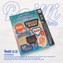  ROILLI] Reprint waterproof removable non-viscose retro cute sticker hand account computer mobile phone case decoration