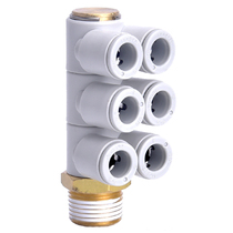 SMC type white one-drag six thread KQ2ZT04 06-01 08-02s 03s gas pipe quick air nozzle fitting