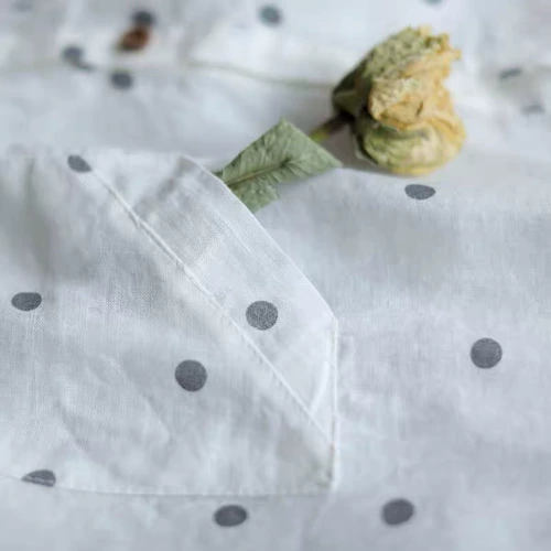 Летняя рубашка для отдыха, из хлопка и льна, короткий рукав, в корейском стиле