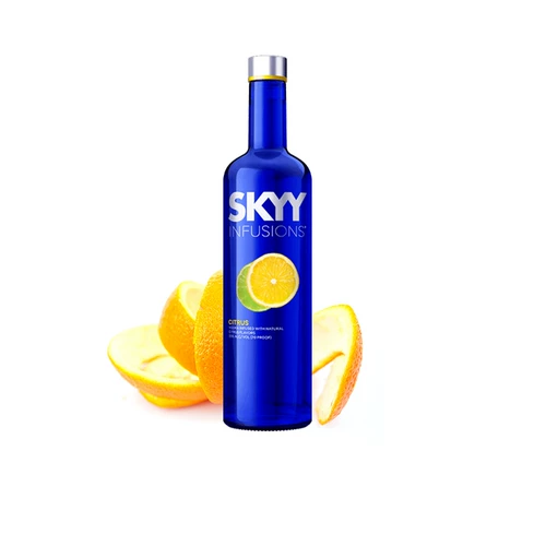 Пятно импортированного вина Skyy Vodka Blue Sky Vodka Deep Blue Citrus Citrus Вкус водка