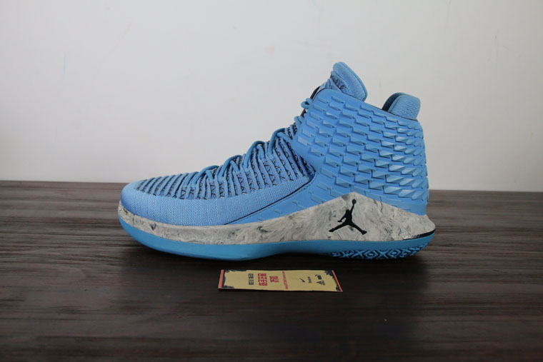 Air Jordan 32 AJ32 Joe 32 Giày bóng rổ màu xanh Bắc Carolina AH3348-406 giày xtep