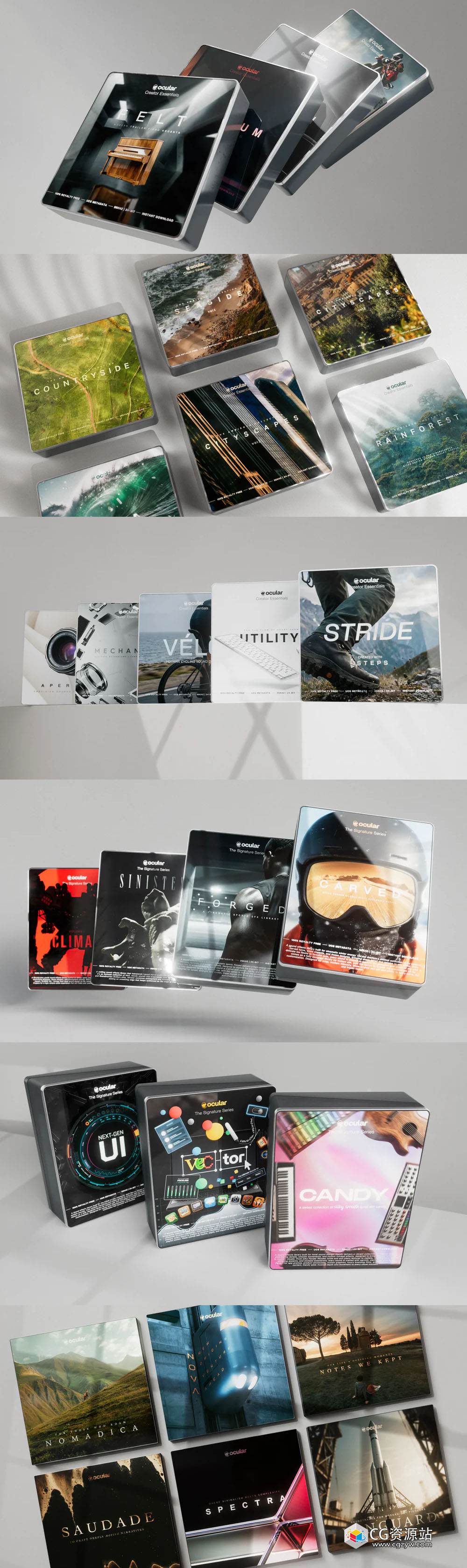 OcularSounds 出品终极音效套装电影元素科幻氛围冲击无人机音效素材包 Full Access Bundle-图片2