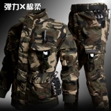 Дорожный камуфляжный комплект, эластичный демисезонный тактический флисовый комбинезон