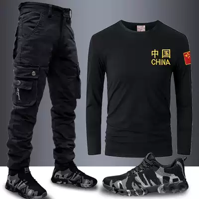 Camouflage suit summer military uniform men's uniform Special Forces men's short-sleeved field uniforms Chinese Warwolf