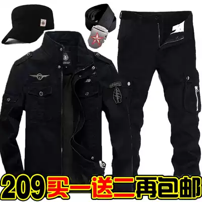 New military uniform outdoor autumn and winter military fan suit field combat training suit suit men's camouflage suit overalls thickened