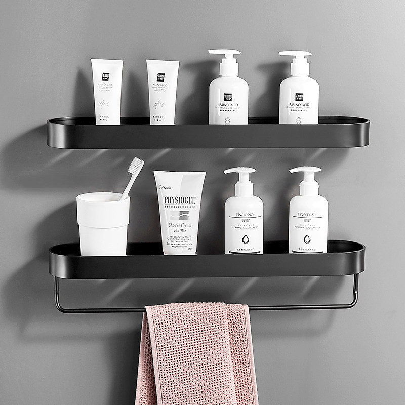 Perforated Dressing Room Bathroom Shelve Shelve Wall-mounted Washing Machine Washroom Toilet Wash Terrace Towel Containing Wall