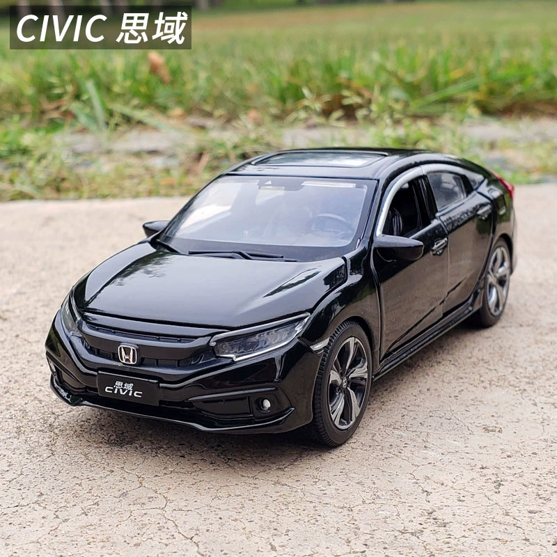 1:32 Mô hình ô tô hợp kim Honda Civic 19 6 cửa mô phỏng âm thanh và ánh sáng kim loại trang trí bộ sưu tập ô tô đồ chơi - Trang trí nội thất