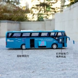 Двухэтажный автобус, реалистичная модель автомобиля, игрушка, игрушечная машина