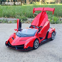 Lamborghini, warrior, кабриолет, гоночный автомобиль, реалистичная модель автомобиля со светомузыкой, игрушка, масштаб 1:28