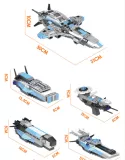 Lego, гибкий конструктор высокой сложности, интеллектуальная игрушка для мальчиков, самолет