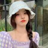 [夏天薄款显脸小ins风小众日系渔夫帽女百搭网红款复古水桶盆帽潮]