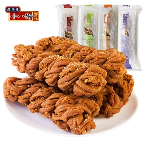 Tianjin Specialty Products Аутентичные Guifa Xiang восемнадцать уличных сахарных алкоголя Blossom Blossom Blotless Casclatory Snacks Закуски Независимая небольшая упаковка