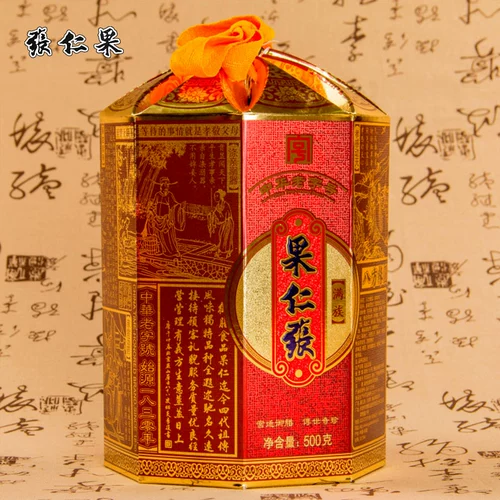 果仁张 Babu Yuanyuan Douchi Seeds Ren Ren подарочная коробка Fruit Rennutan Bean Bean Bean Bean Walnut Ren Tianjin Specialty 500G