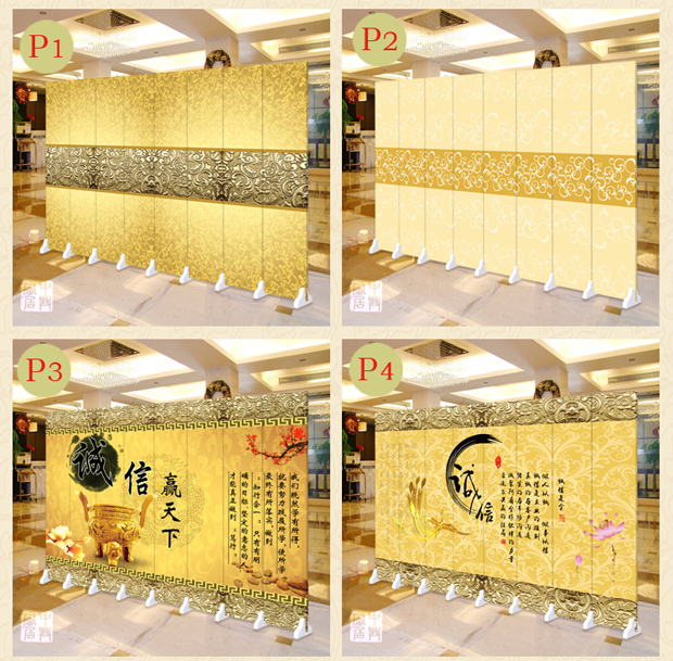 Màn hình retro châu Âu đơn giản thời trang màu xanh lá cây thanh cafe phòng khách gấp hàng rào màn hình có thể tháo rời - Màn hình / Cửa sổ vách ngăn cầu thang gỗ