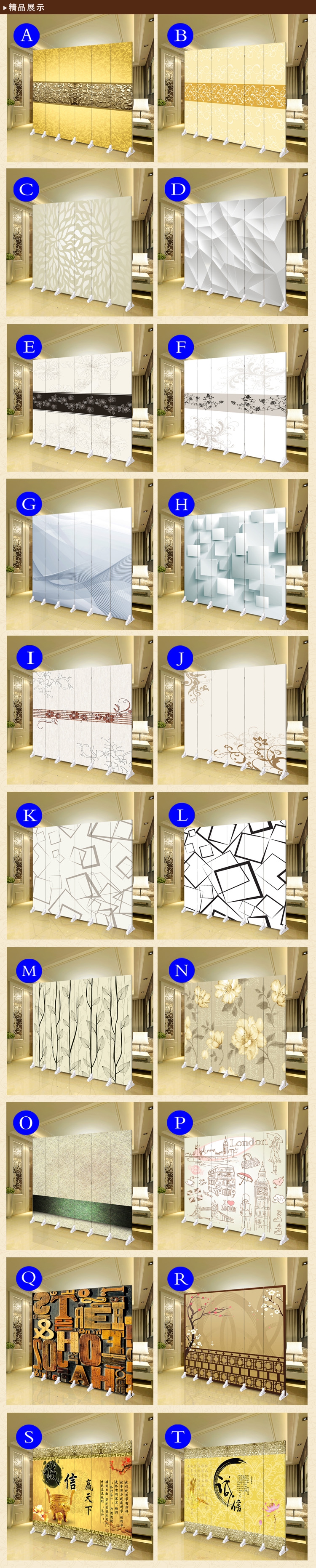 Kiểu dáng hiện đại Trung Quốc vách ngăn kiểu dáng đẹp tối giản phòng khách khách sạn di động gấp phòng ngủ vải không thấm nước gấp màn hình - Màn hình / Cửa sổ vách ngăn phòng bếp bằng gỗ