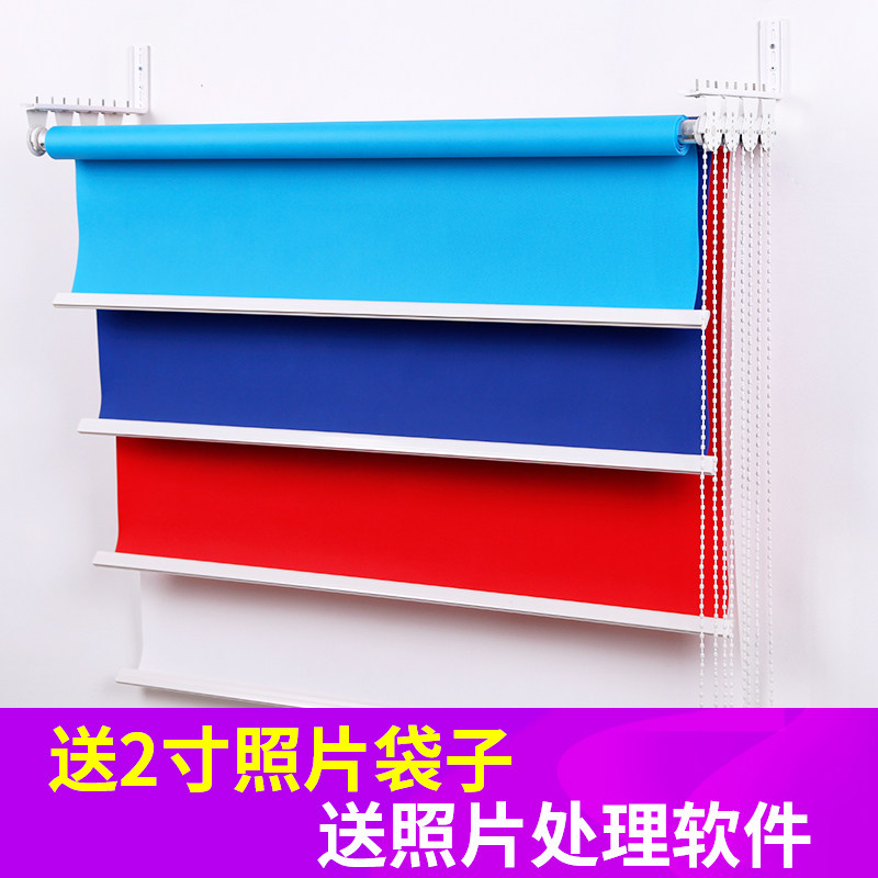 ID photo background frame photo non-woven snapshot inch photo background cloth manual background frame ID photo background cloth