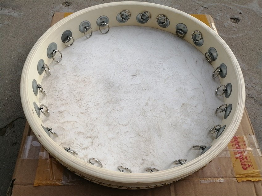 Manufacturer direct sales national musical instrument Xinjiang goat leather hand drum 40 cm ethnic dance with drum 199