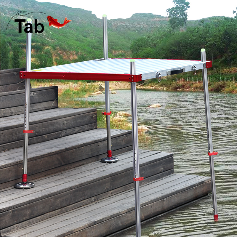 Tab Diaoyutai Islands Thickened Folding Aluminium Alloy Large Fishing Terrace Deepwater Fishing Platform 2021 New new