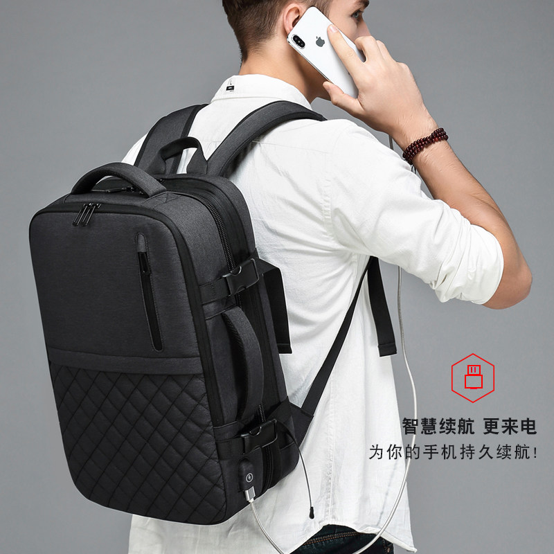 Auger backpack men's large capacity business travel backpack fashion leisure travel bag 15 6 inch computer backpack