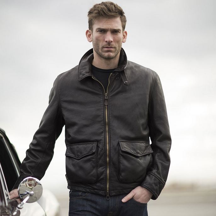 American-Made Cockpit Commander Calfskin Tank Soldier Jacket Men's Genuine Leather Jacket Casual Leather Jacket for Men