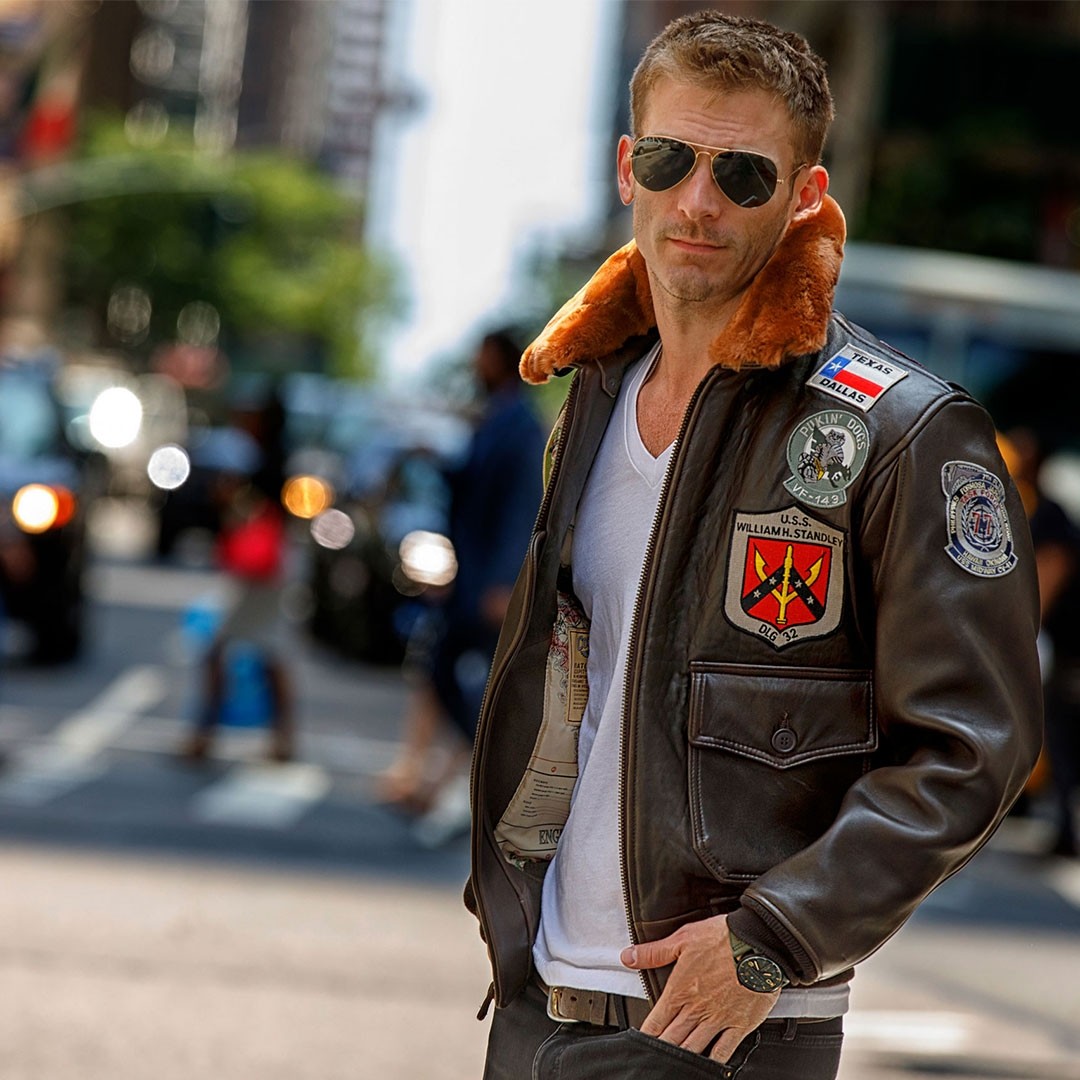 American native Cockpit G1 NAVY TopGun G-1 Naval Air Force Flying Tigers flight leather jacket