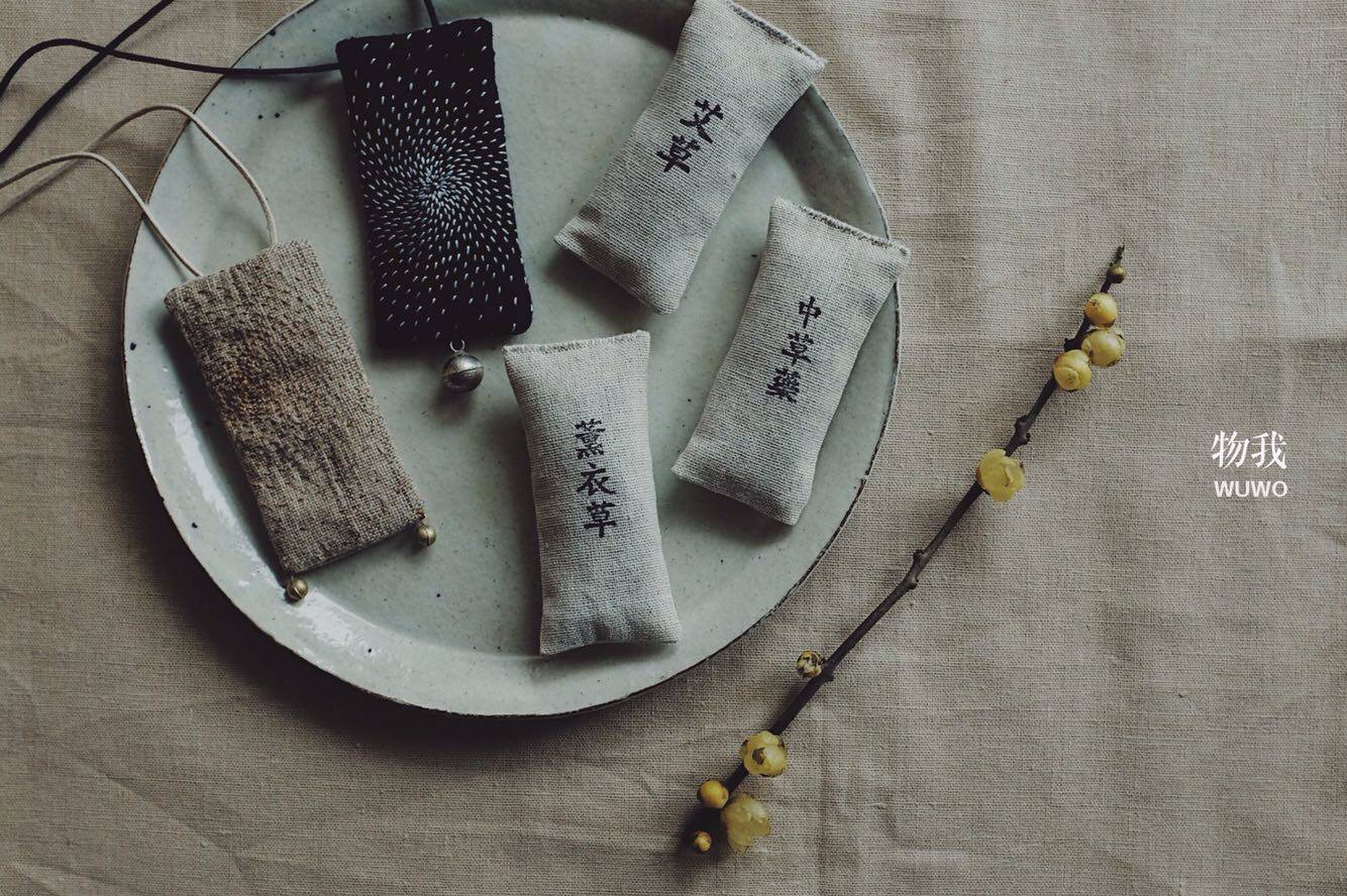 (wuwo wuwo) original hand-made custom full hand-stitched embroidery sachet sachet pendant accessories