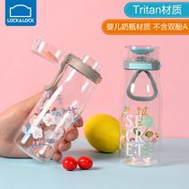 LOCK&LOCK flagship store tritan sports water cup cute female summer girl portable cup plastic handy cup