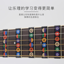 Yamaha guitar Summary scale sticker stickers for introductory self-study novice music theory number roll name finger plate electric guitar first