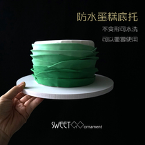 Plastic cake bottom bracket Round extra hard PVC Chevron board Fondant cake cushion Cake tray Square bracket