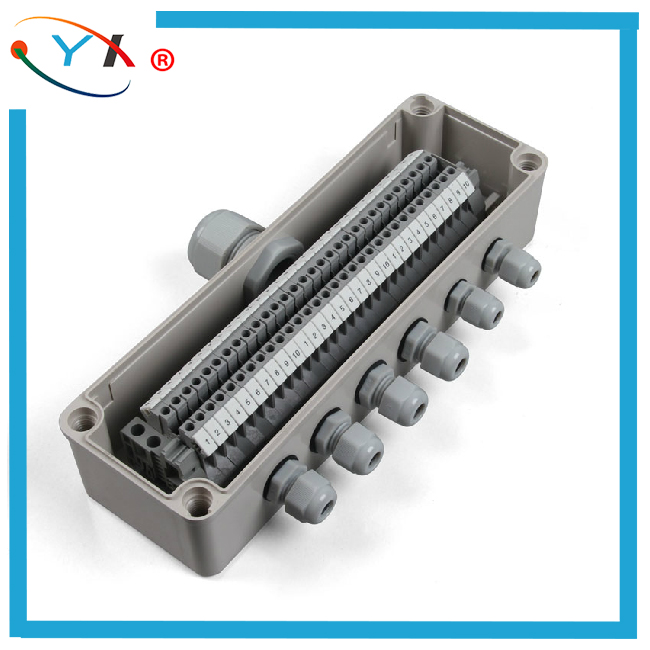 250 250 80 70 70 one-in-six out waterproof case waterproof junction box with terminal Ming fit UK plastic terminal box 30P