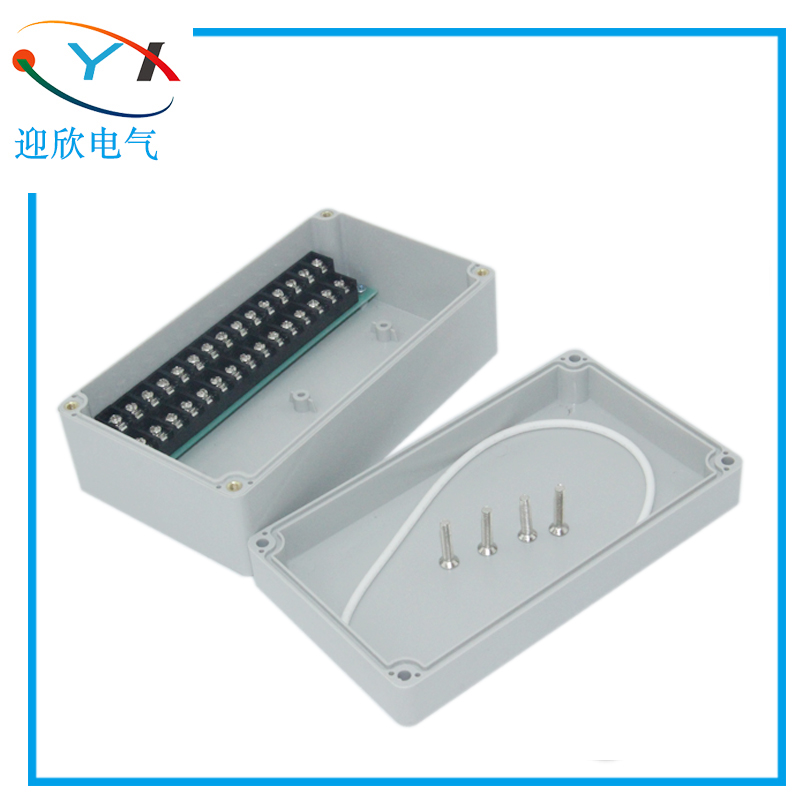 Outdoor waterproof junction box with 15 bits P high and low position terminals ABS plastic housing junction box IP66