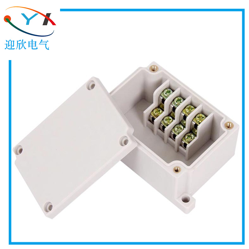 70*50*40 outdoor waterproof junction box with terminal fixed angle junction box plastic 4P bit terminal junction box