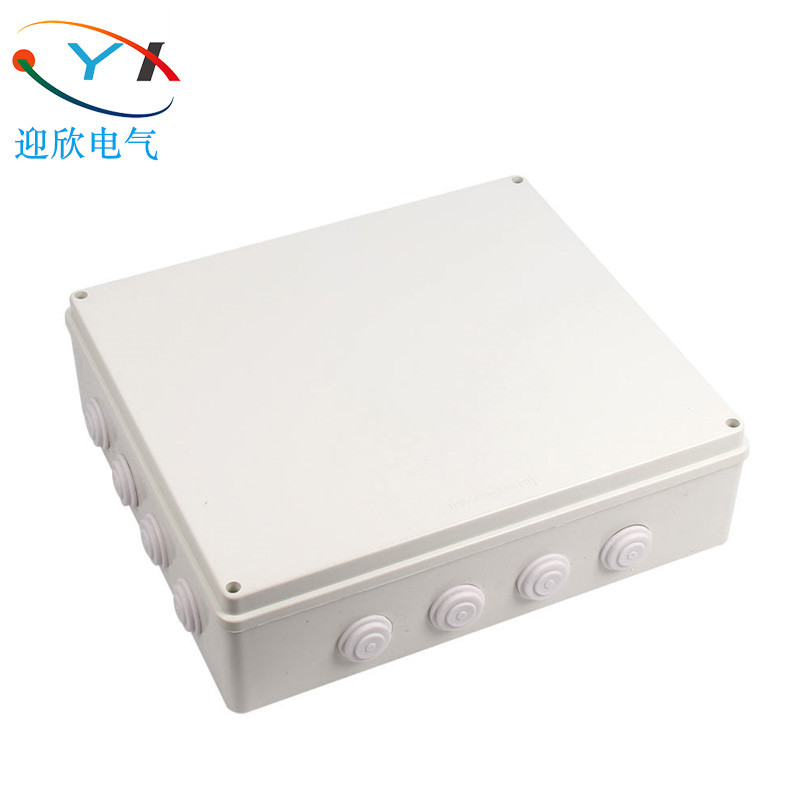 400 * 350 * 120 plastic waterproof junction box industrial instrumentation Industrial meter cartridge choke plug reservation 16 holes