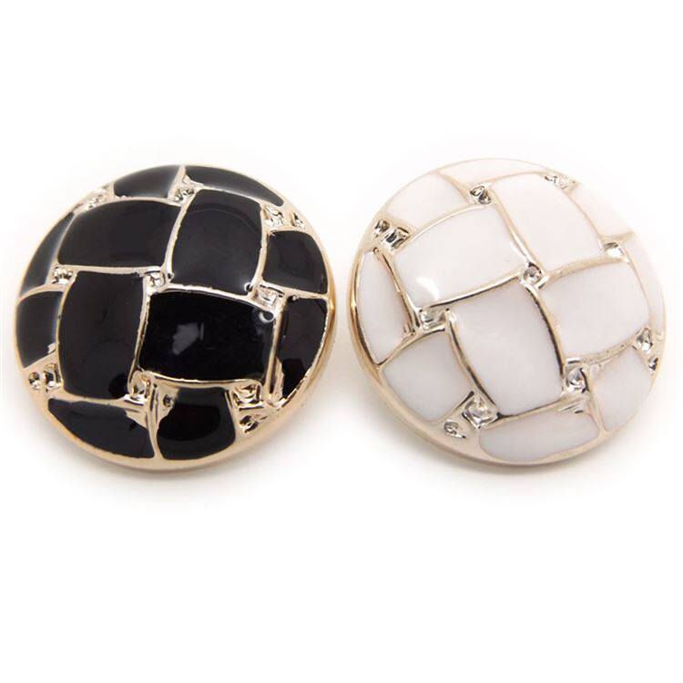 White trench coat fashion suit jacket buttons High-grade coat buttons Black women's sweater buttons