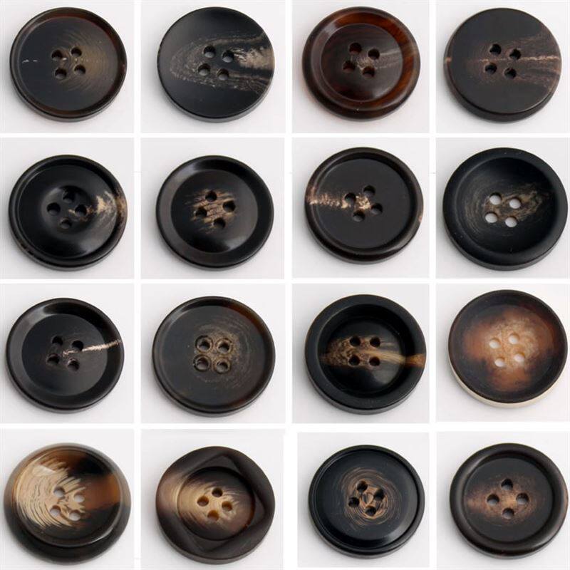 Upscale big coat button Coat Pants with Sweater Jacket Pants Brown Suit Jacket Pants Brown Coffee Four Eye Resin Big Button