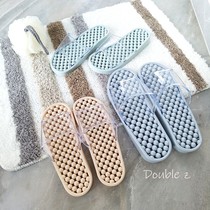 Bathroom Massage Dongle Slippers Hollowed-out Non-slip Men Bath Leaks Womens Summer Home Shoes Mildew Home Lovers