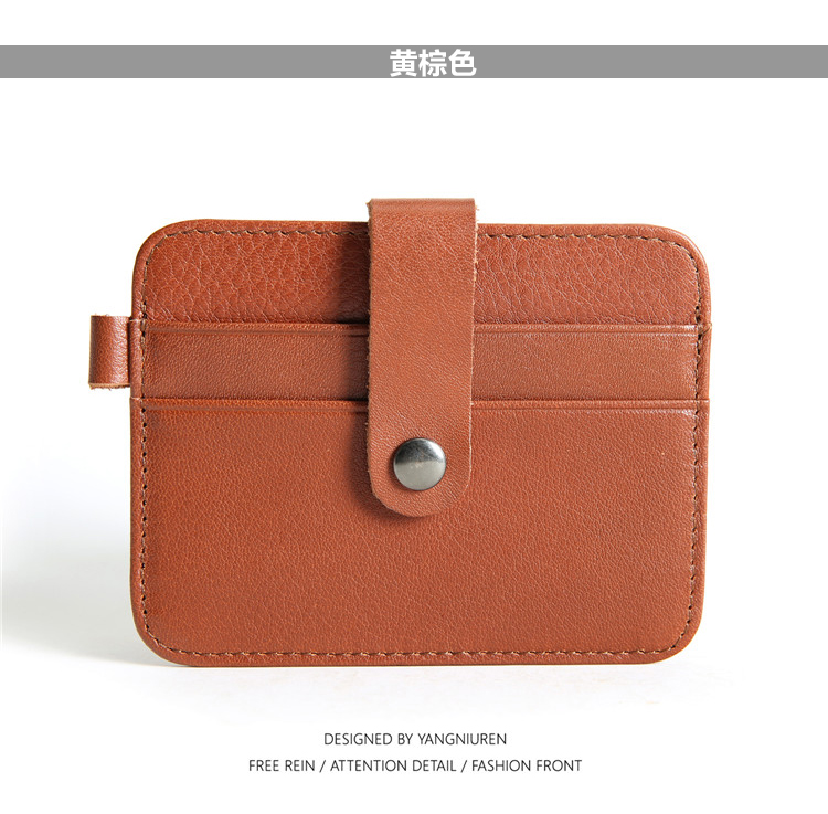 Handmade ví nam ví da gói thẻ khóa túi giấy phép lái xe túi siêu mỏng đặt bộ thẻ nhỏ nữ nhỏ - Chủ thẻ ví da cá sấu