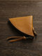 复古植鞣头层牛皮男女迷你零钱包 休闲真皮拉链硬币包短款小钱包