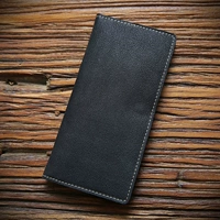 Черный, кожаный, воловья кожа, с печатью вашего логотипа